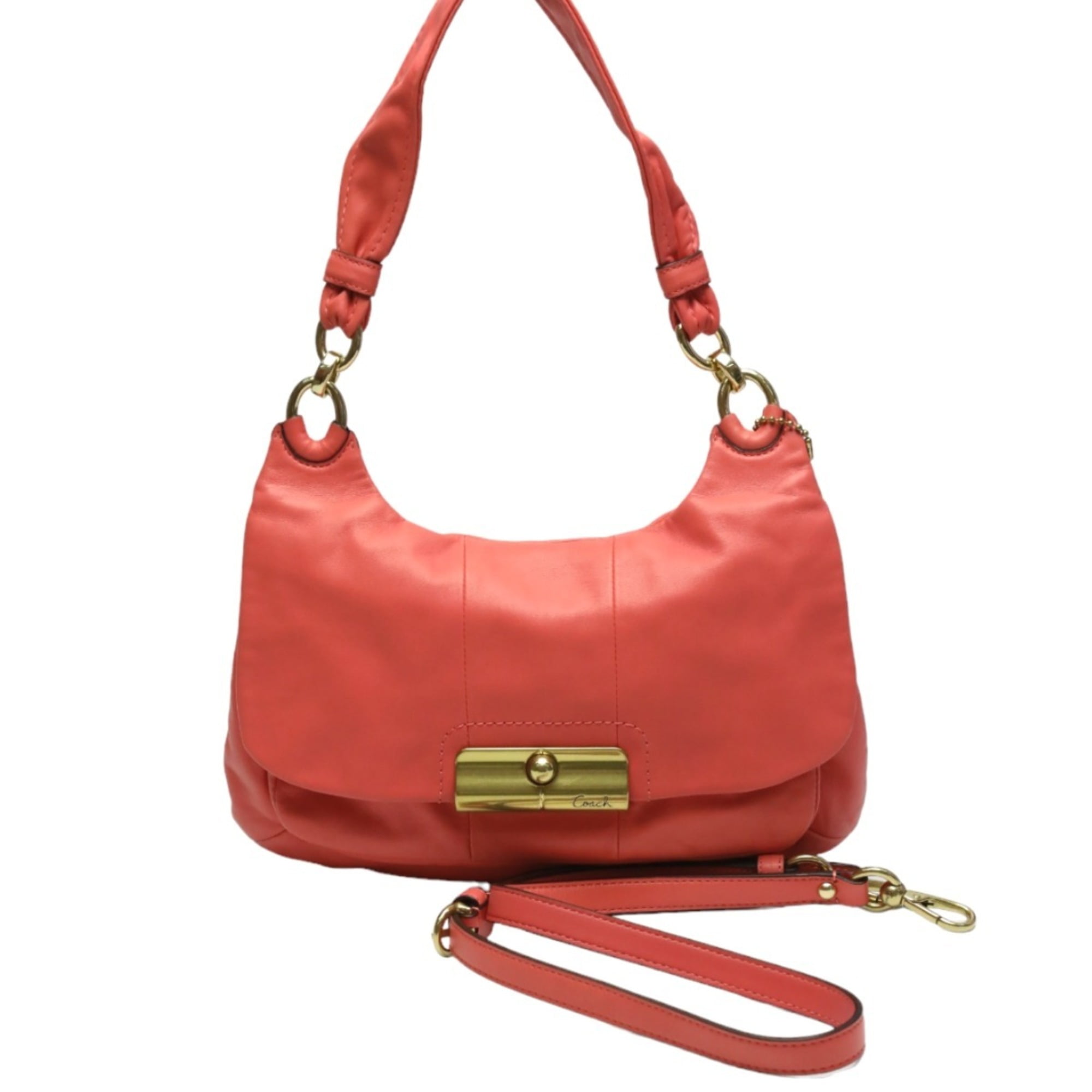 Pre-Owned COACH 2WAY Shoulder Bag Leather Hippie Christine 16931 