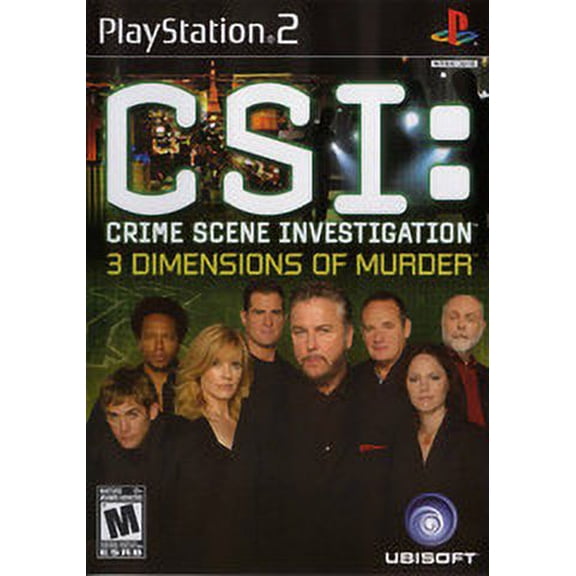 Restored CSI 3 Dimensions of Murder, by Ubisoft, Physical/PlayStation 2, Action & Adventure, First-Person Shooter, Parental Controls