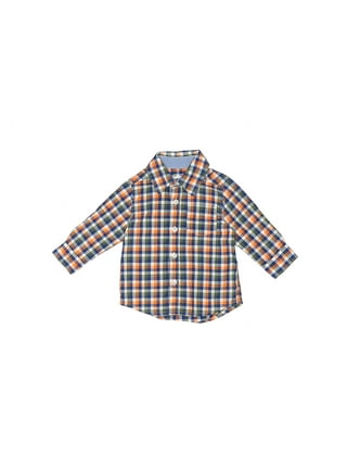 Carters Checker Button Down Half Sleeves Shirt - White - Cotton Mixes or Cotton Poly - 8 to 9 Years - White - Boys - for Kids