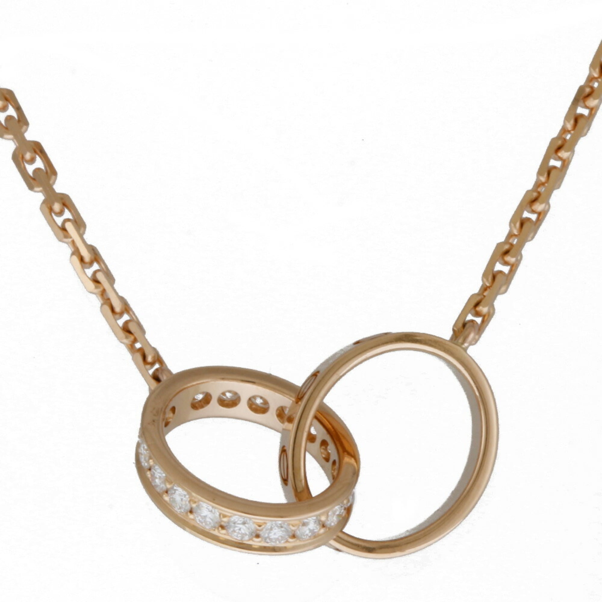 Cartier love necklace pink gold hotsell