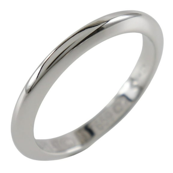 Pre-Owned Cartier Knife Edge Ring, Size 7, Pt950 Platinum, Approx. 3.5g, Edge, Women's (Good)