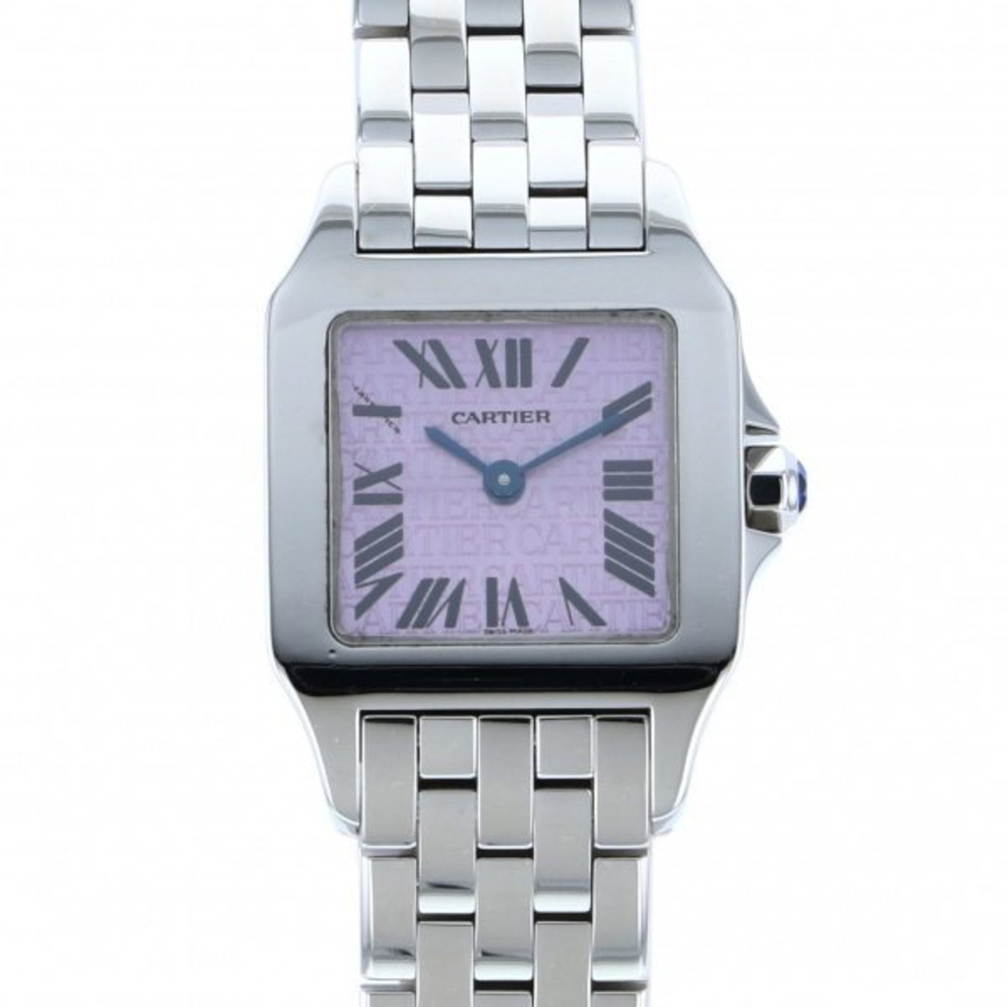 Cartier santos two tone female watch 2025