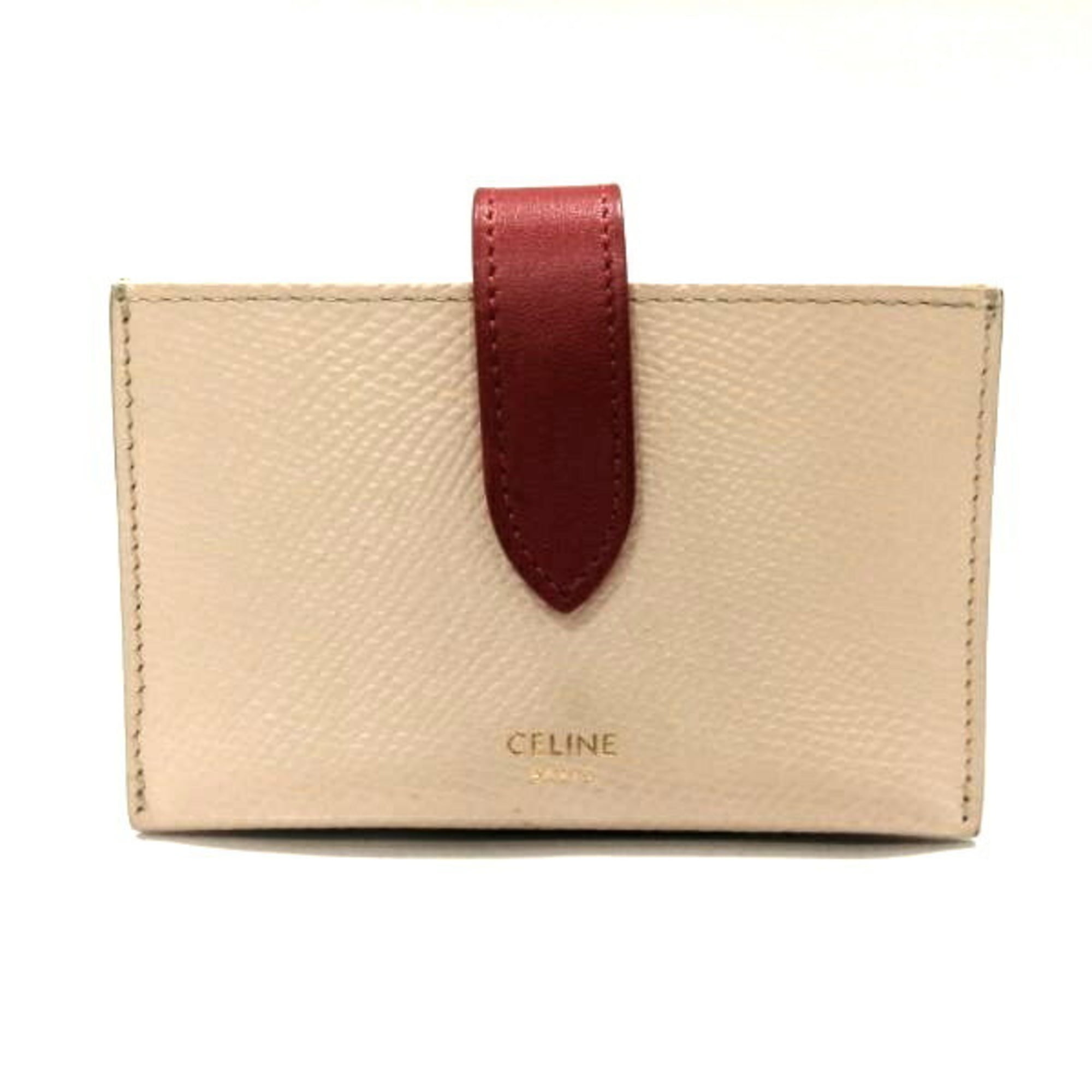 Pre Owned Celine CELINE accordion card holder brand accessory case