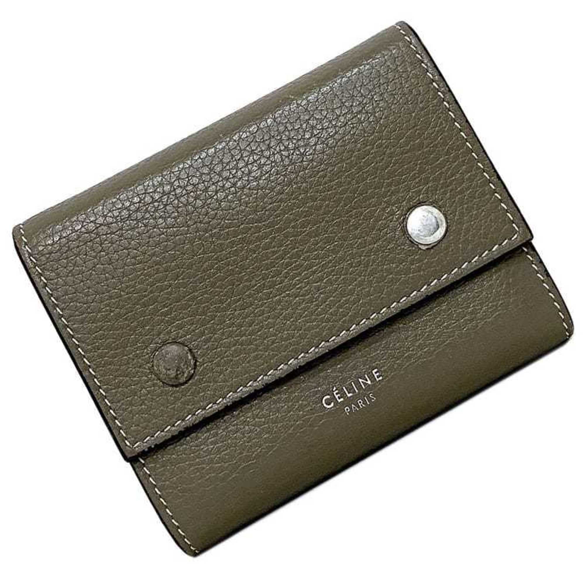 Pre Owned Celine Wallet Small Folded Multifunction Beige 104903AFE 09SO Leather CELINE Ladies Fair Walmart