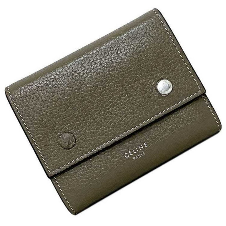 Pre Owned Celine Wallet Small Folded Multifunction Beige 104903AFE 09SO Leather CELINE Ladies Fair
