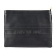 thumbnail image 1 of Pre-Owned Christian Dior clutch bag 19S5543CGSB leather black gold metal fittings (Good), 1 of 9