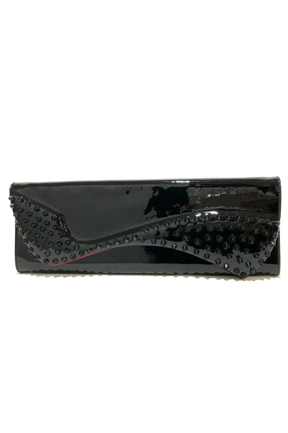 Pre-Owned Christian Louboutin 3120524 Spike studs bag party bag Clutch bag Black