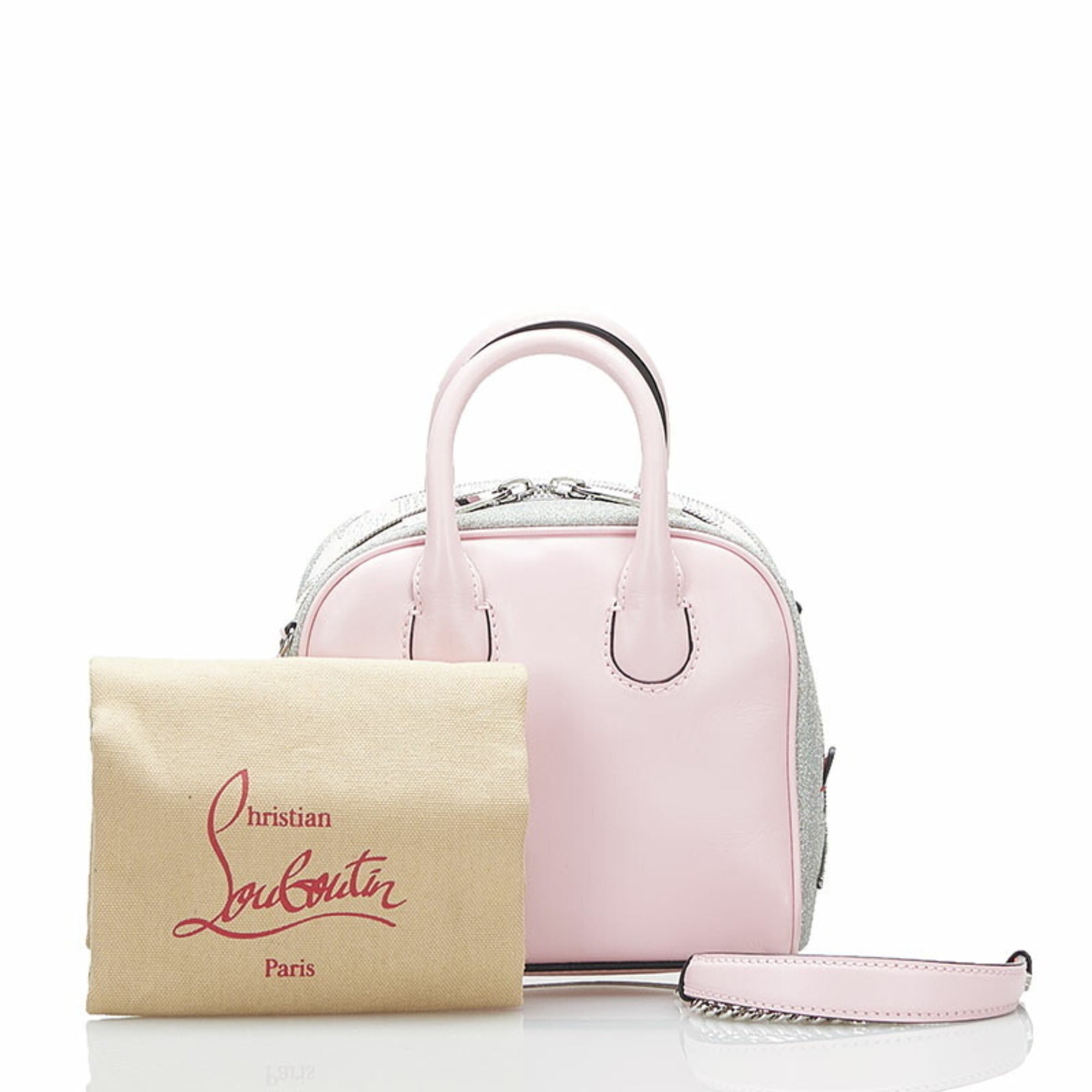 Pre-Owned Christian Louboutin SEA SEX AND SUN Mini Handbag Shoulder Bag  Pink Leather Ladies (Good) - Walmart.com