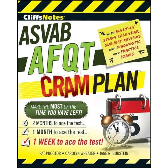 CliffsNotes ASVAB AFQT Cram Plan (Cliffsnotes Cram Plan) Paperback