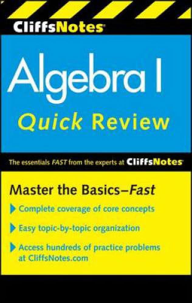 Pre-Owned, CliffsNotes Algebra I Quick Review, 2nd Edition (Cliffs ...