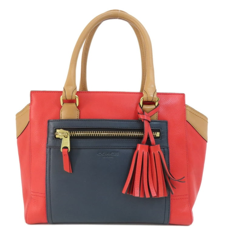 Pre Owned Coach 19897 Embossed Leather Handbag for Women Good Walmart