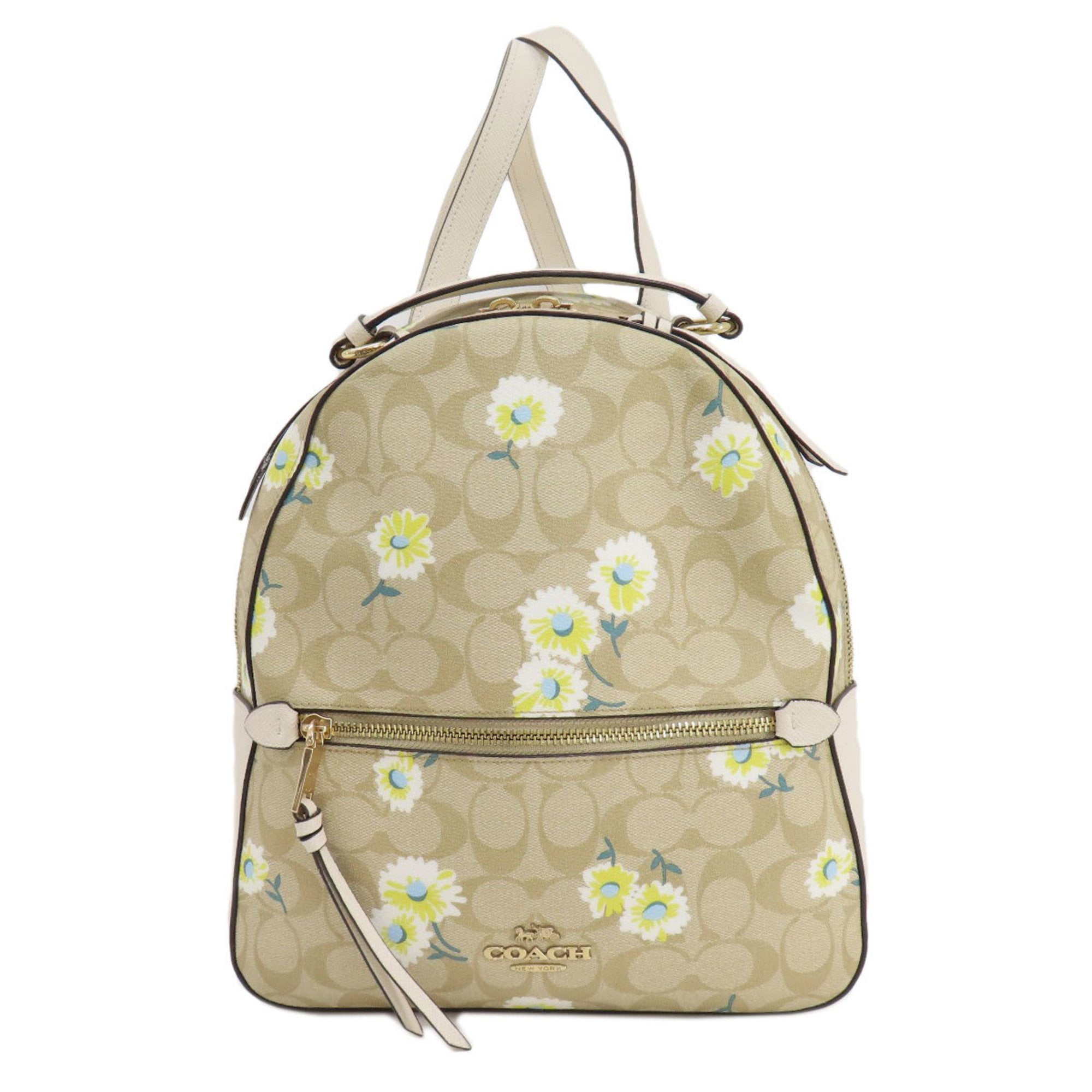 Pre Owned Coach C2856 Flower Signature Backpack Daypack for Women COACH Good Walmart