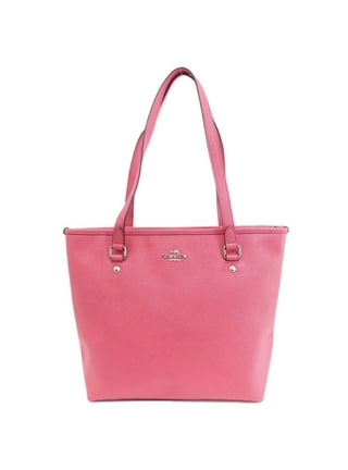 バッグ Coach Turnrock Pink Leather Tote Bag Pink Leather Coach Tote Bag - Stylish Everyday Shoulder Bag
