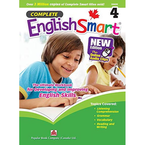 Pre-Owned Complete EnglishSmart (New Edition) Grade 4: Canadian Curriculum English Workbook (Paperback) 1771492716 9781771492713