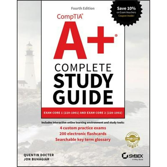 Pre-Owned Comptia A+ Complete Study Guide: Exam Core 1 220-1001 and Exam Core 2 220-1002 by Quentin Docter, Jon Buhagiar (Paperback), General Interest, English