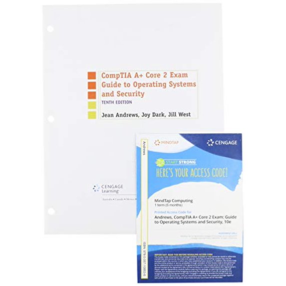Pre-Owned Comptia A+ Core 2 Exam + Mindtap, 1 Term Printed Access Card: Guide to Operating Systems and Security Paperback
