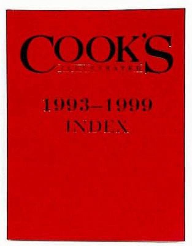 PreOwned Cook's Illustrated Recipe Index (Hardcover) 0936184418 9780936184418