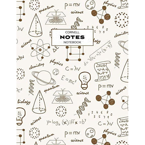 Pre-Owned Cornell Notes Notebook: Note Taking with Graph Paper Quad Grid, Index and Numbered Pages, Science Paperback