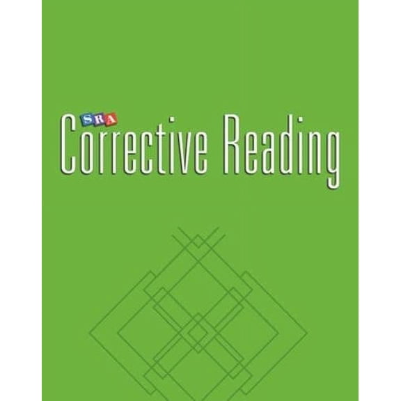 Pre-Owned Pre-Owned Corrective Reading Decoding Level C, Blackline Masters (CORRECTIVE READING DECODING SERIES) Paperback