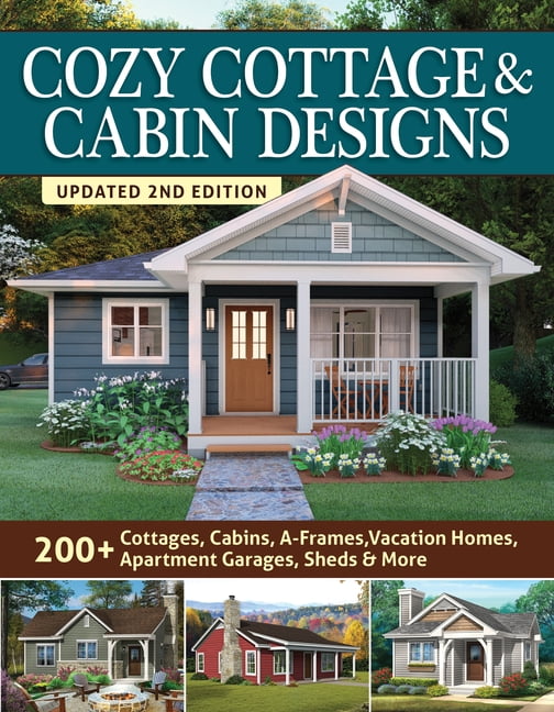 Pre-Owned Cozy Cottage & Cabin Designs, Updated 2nd Edition: 200+ Cottages, Cabins, A-Frames, (Paperback) by Design America Inc