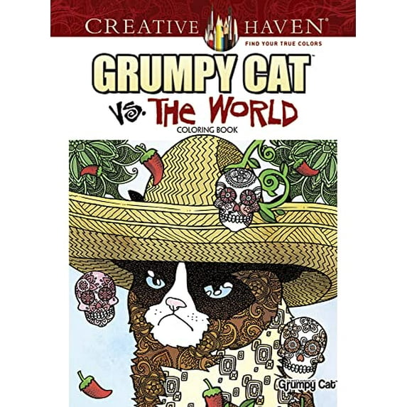 Pre-Owned Creative Haven Grumpy Cat Vs. The World Coloring Book Paperback