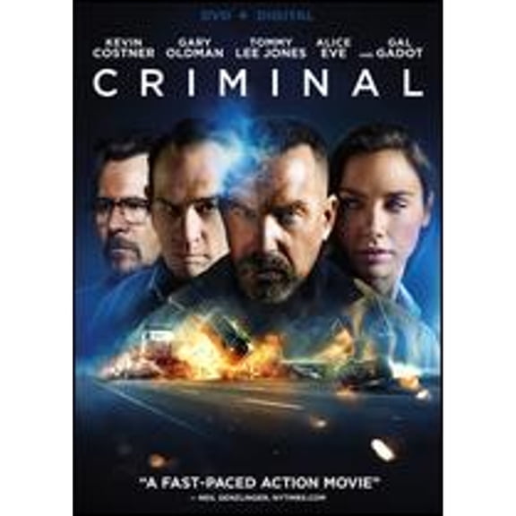 Pre-Owned Criminal DVD Thriller Starring Kevin Costner, Gary Oldman, Tommy Lee Jones, Ryan Reynolds
