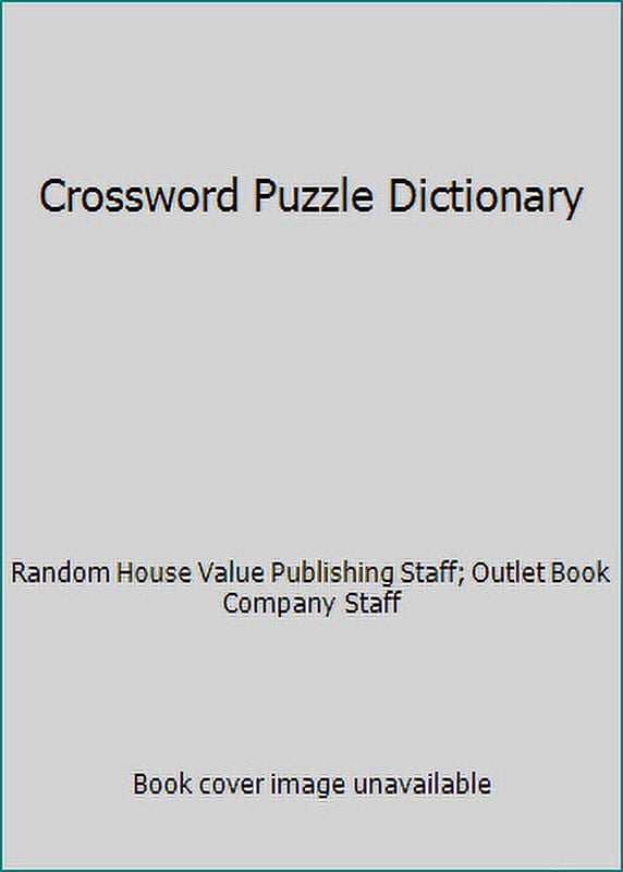 Pre-Owned Crossword Puzzle Dictionary (Hardcover) 0517050005 ...