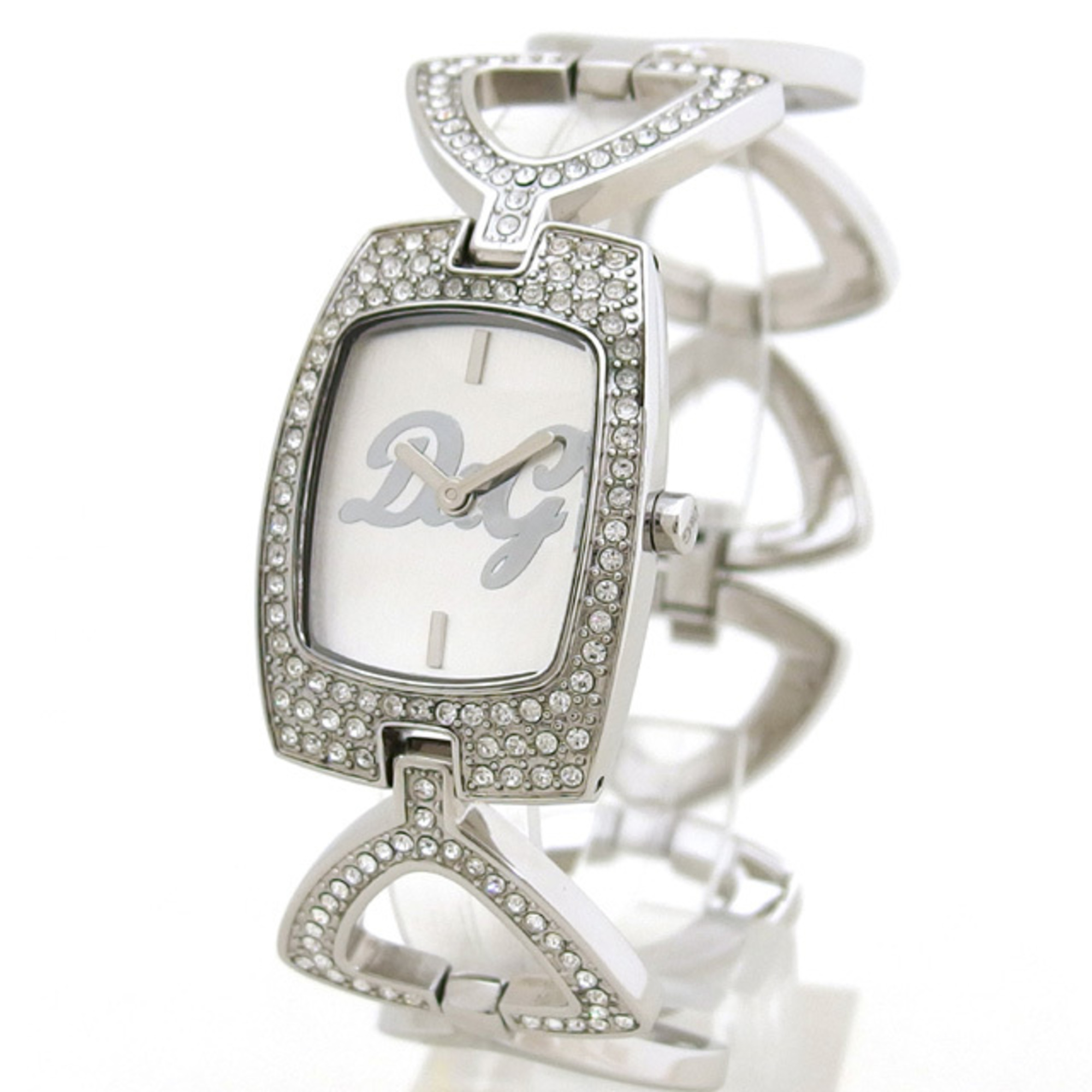 Pre Owned D G Ladies Watch Quartz Silver Dial Fair Walmart