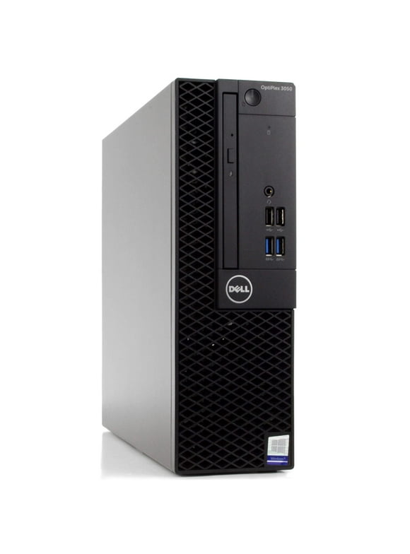 Pre-Owned DELL Optiplex 3050 Desktop Computer PC, Intel Quad-Core i5, 2TB HDD, 16GB DDR4 RAM, Windows 10 Home, DVD, WIFI, USB Keyboard and Mouse (Good)