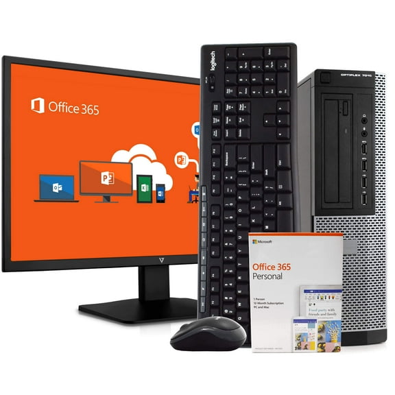 Restored DELL Optiplex 7010 Desktop Computer PC, Intel Quad-Core i5, 500GB HDD, 8GB DDR3 RAM, Windows 10 Pro, DVD, WIFI, New 24in Monitor, Wireless Keyboard and Mouse (Refurbished)