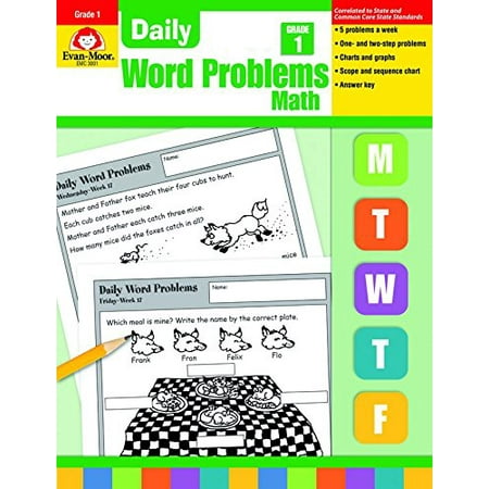 Pre-Owned Daily Word Problems Grade 1 (Paperback) 1557998132 9781557998132