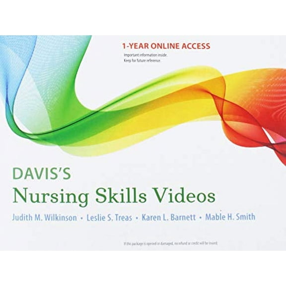 Pre-Owned Davis's Nursing Skills Videos: 12-month access, 9780803660595, 0803660596, Paperback, 1 edition