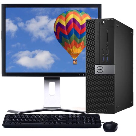 Pre-Owned Dell Desktop Computer 3040 SFF Core i3 Processor 8GB Memory 1TB HD Wi-Fi 19" LCD Monitor Windows 10