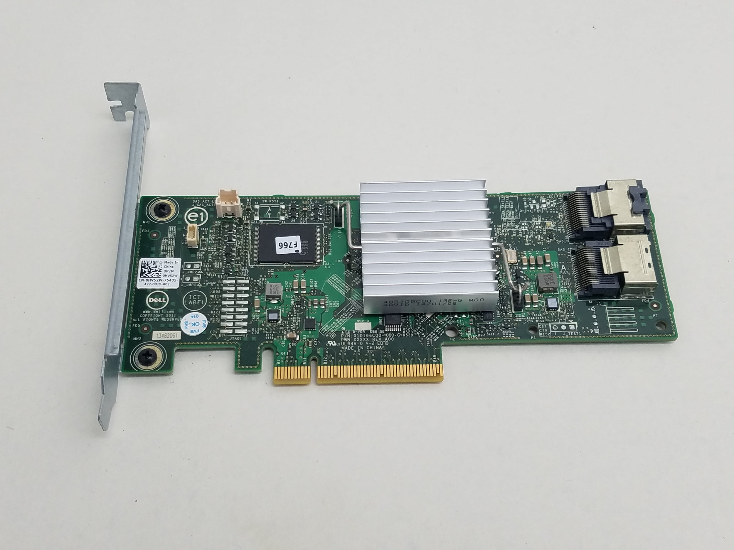 DELL 0HV52W PERC H310 SAS/SATA RAIDコントローラカード DELL PRECISION T3600取外し品 DELL 0HV52W PERC H310 SAS/SATA RAIDコントローラカード DELL PRECISION T3600取外し品