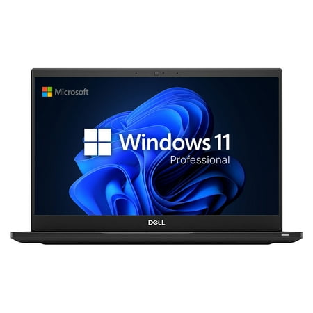 Pre-Owned Dell Latitude 7390 Laptop, 1.9 GHz Intel Core i5 8th Gen, 8GB RAM, 256GB SSD, Windows 11 Pro, 13.3 Touch Screen, Backlit Keyboard