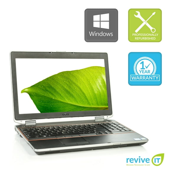 Pre-Owned Dell Latitude E6520 Laptop i5 Dual-Core 8GB 256GB SSD Win 10 Pro B v.