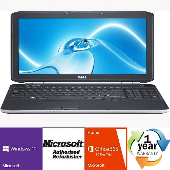 Pre-Owned Dell Latitude E6520 i5 2.6GHz 4GB 256SSD DVD Windows 10 Pro 64 Laptop B Camera