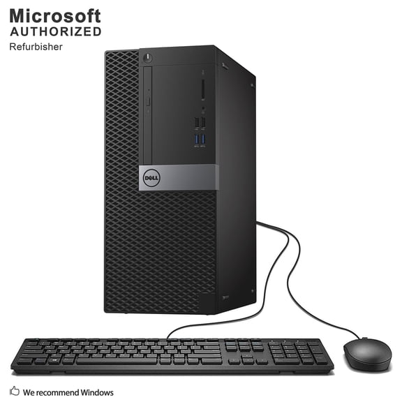 Pre-Owned Dell OptiPlex 3040 Mini Tower, Intel Quad Core i5-6500 up to 3.6 GHz, 12G DDR3L RAM, 512G SSD, DVDRW, WiFi, Bluetooth, Windows 10 Pro 64 Bit (EN, FR, ES)
