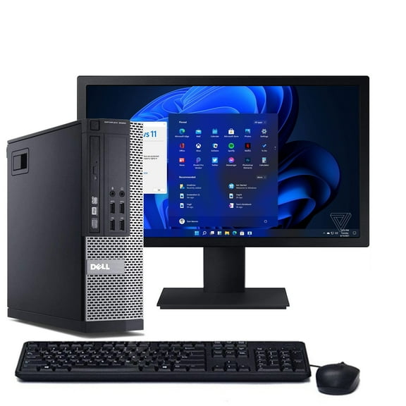 Restored Dell OptiPlex 7010 Windows 11 Professional Desktop Computer PC Tower Intel 3.0GHz 8GB Ram 1TB Hard Drive DVD w/17" LCD Monitor Computer (Refurbished)
