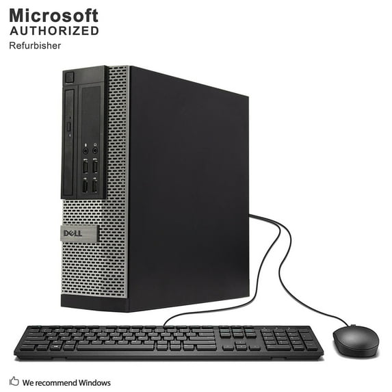 Pre-Owned Dell OptiPlex 7020 SFF PC, Intel Core I3-4150 3.5G, 8G DDR3, 128G SSD, DVD, WiFi, BT 4.0, USB 3.0, VGA, DP, W10P64-Multi Languages Support (EN/ES/FR), 1 year warranty