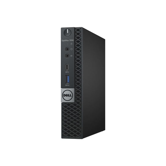 Pre-Owned Dell OptiPlex 7050 Tiny Micro Form Factor Desktop Computer PC, 3.2 GHZ Intel Core, i5 Quad Core, 4 RAM, 250 SATA Hard Drive, Windows 10 Professional