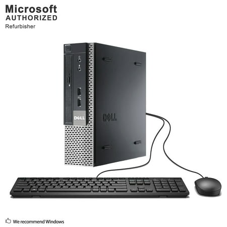 Pre-Owned Dell OptiPlex 9010 USFF Desktop PC, Intel Quad Core I5-3470S 2.9Ghz, 8G DDR3, 500G HDD, VGA, DP, WiFi, Bluetooth, Mouse and Keyboard, Windows 10 Pro 64 Bit