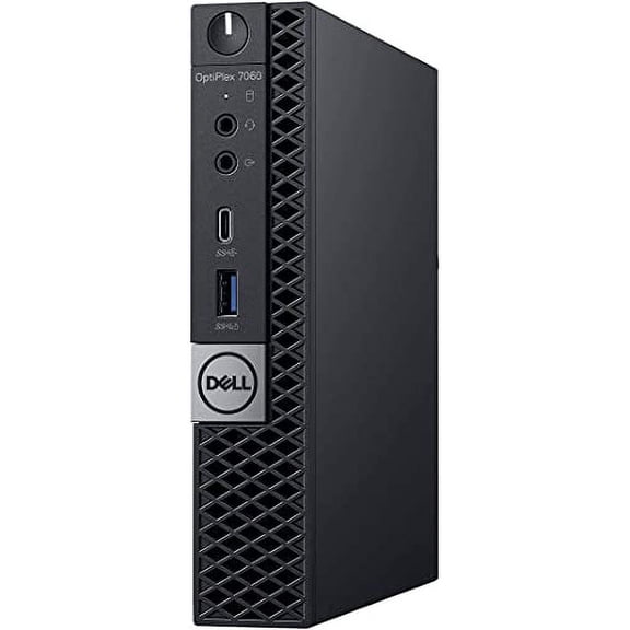 Pre-Owned Dell Optiplex 7060 Micro MFF Desktop PC Intel i7-8700T 6-Cores 2.40GHz 16GB DDR4 New 512GB M.2 NVMe WiFi BT HDMI New KB & Mouse Windows 10 Pro
