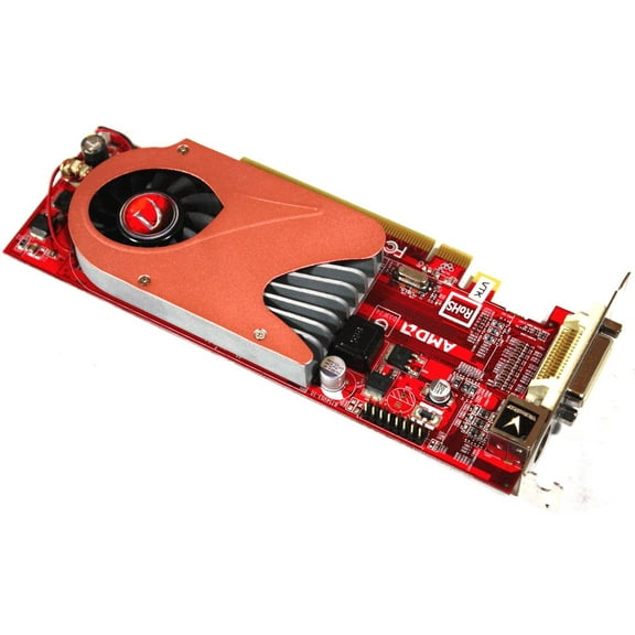 Pre-Owned Dell VisionTek 4550 Low Profile DVI PCIE Video Graphics Card 0RFCT1 4550DMS512GC (Good)