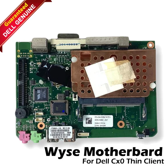 Pre-Owned Dell Wyse Cx0 Thin Client Motherboard VIA 1.0 GHz DDR2 SDRAM 1 Memory Slots 4VD59 04VD59
