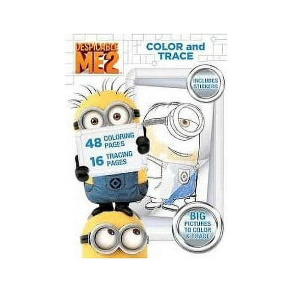 Pre-Owned Despicable ME2 Color & Trace (Includes Stickers) With Big Pictures to Color & Trace Paperback