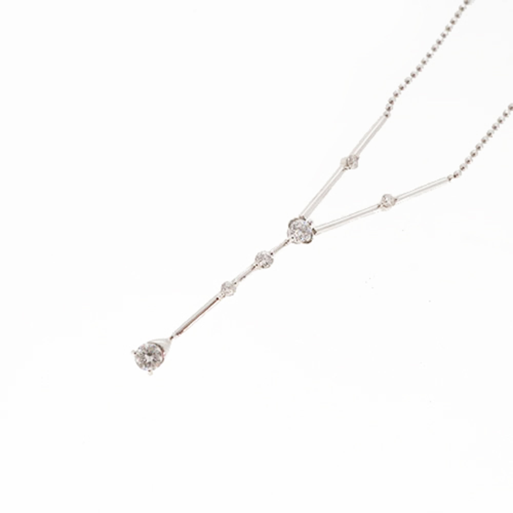 Pre Owned Diamond Necklace Design Necklace Pt850 Pt900 Platinum