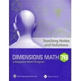 thumbnail image 1 of Pre-Owned Dimensions Math Teaching Notes and Solutions 7B (Paperback) 9814431796 9789814431798, 1 of 1