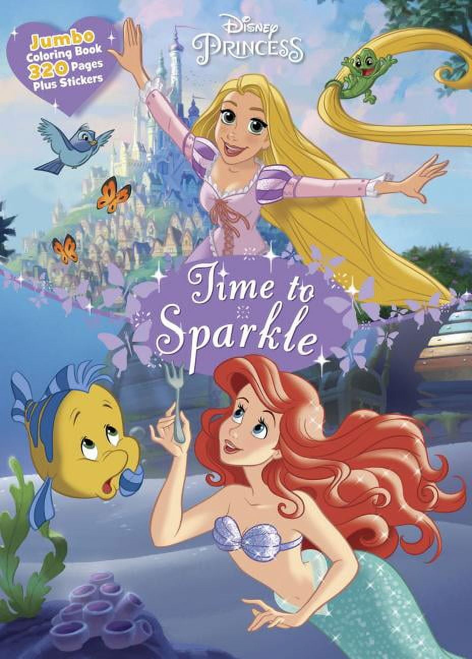 PreOwned Disney Princess Time to Sparkle Jumbo Coloring Book Plus