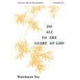 thumbnail image 1 of Pre-Owned Do All to the Glory of God (Paperback) 0935008047 9780935008043, 1 of 1